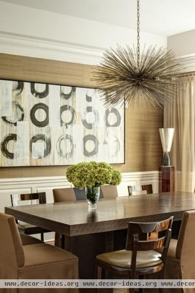 contemporary dining room by Handman Associates