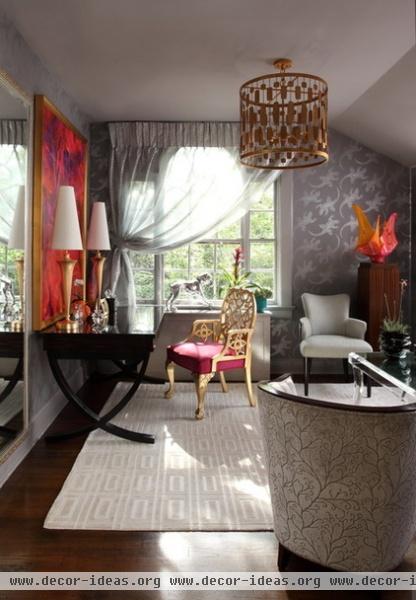 eclectic bedroom by Bryan Alan Kirkland Designs