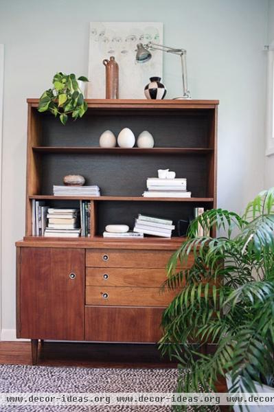 midcentury living room by christina loucks designs + styling