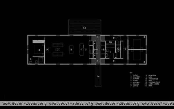 modern floor plan by Eric Reinholdt