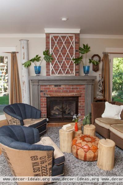 eclectic living room by Whitney Lyons