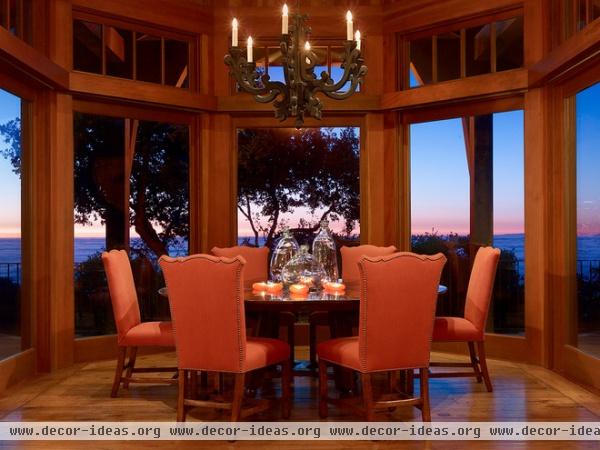 mediterranean dining room by ScavulloDesign Interiors