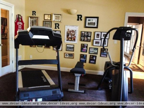 traditional home gym by Robin LaMonte/Rooms Revamped