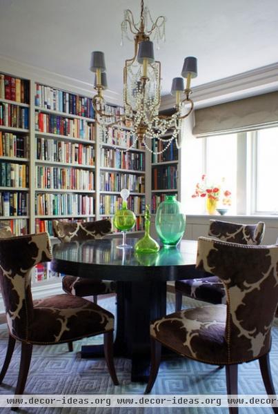 eclectic dining room by Christopher Burns Interiors