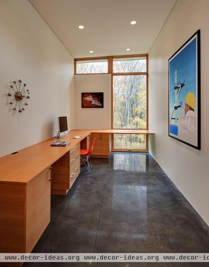 contemporary home office by Bruns Architecture