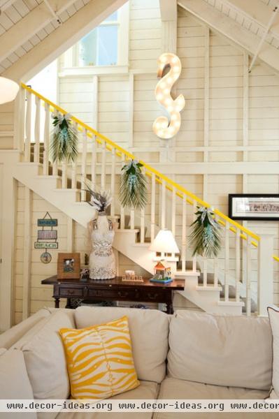 eclectic staircase by Janet Paik