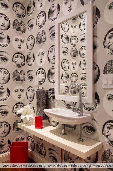 eclectic powder room by Artistic Designs for Living, Tineke Triggs