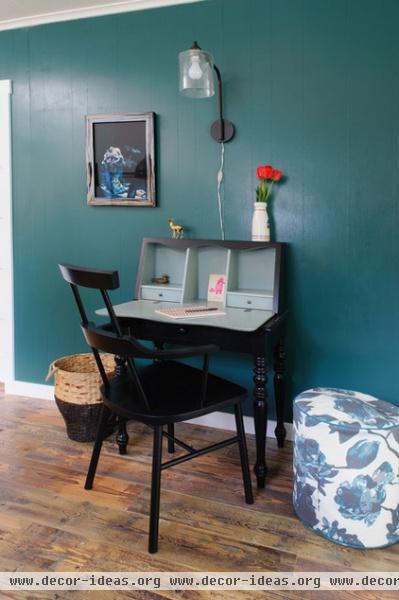 eclectic home office by Sarah Phipps Design