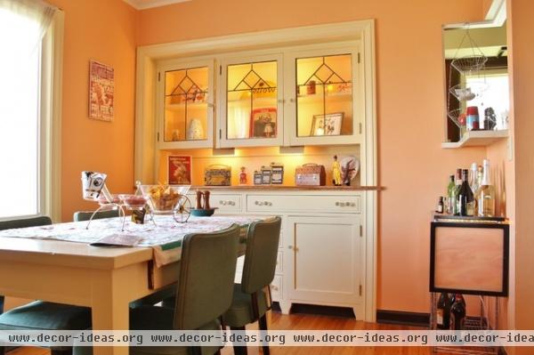 eclectic dining room by Kimberley Bryan