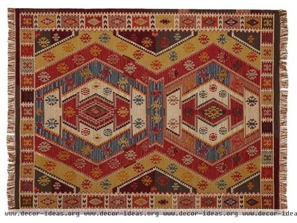 eclectic outdoor rugs by Pottery Barn