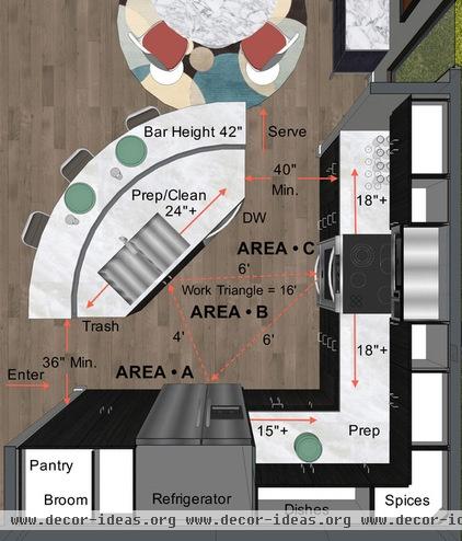 contemporary floor plan by Steven Corley Randel, Architect