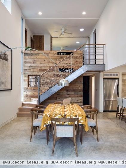 contemporary dining room by Wakako Tokunaga Architecture