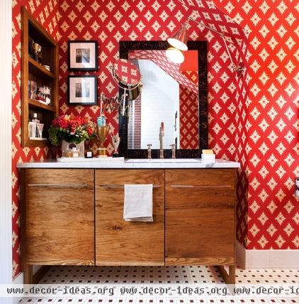 eclectic bathroom by Christopher Patrick Interiors