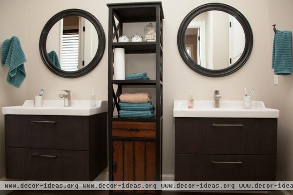 transitional bathroom by Whitney Lyons