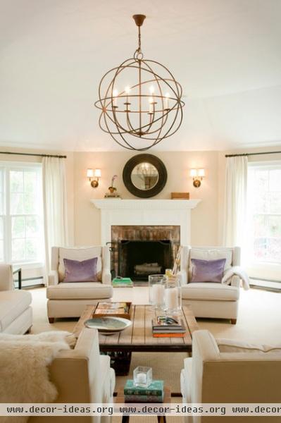 transitional living room by Delicious Designs Home