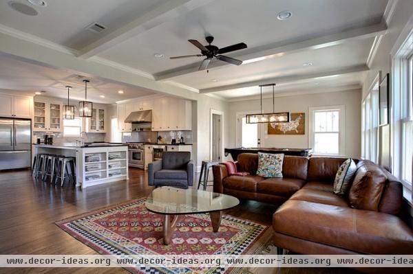 contemporary family room by Village Homes