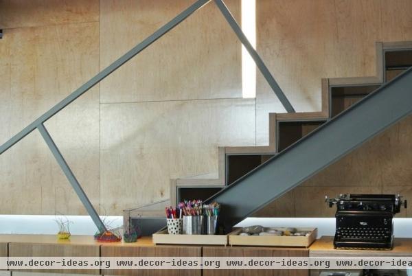 contemporary staircase by (fer) studio