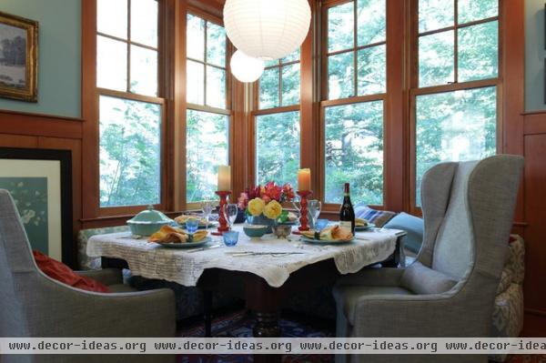 transitional dining room by Shannon Malone