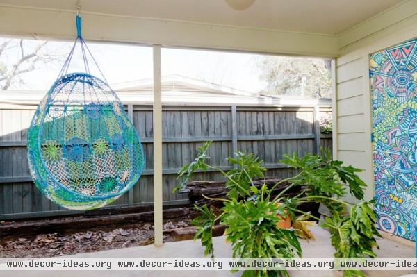 eclectic porch by Sarah Natsumi Moore