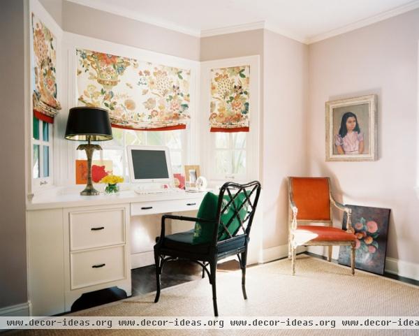 eclectic home office by Hillary Thomas Designs