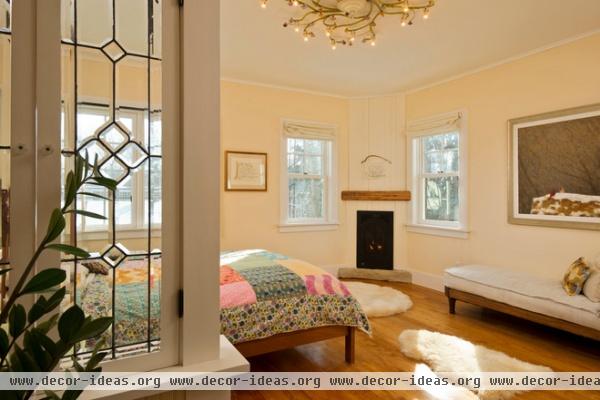 farmhouse bedroom by Phinney Design Group