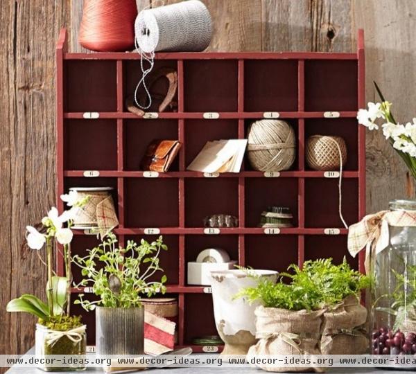 contemporary wall shelves by Pottery Barn