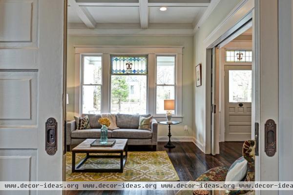 traditional living room by Carl Mattison Design