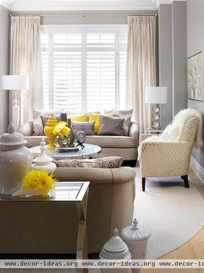 transitional living room by Jennifer Brouwer (Jennifer Brouwer Design Inc)