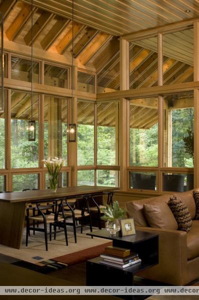 transitional dining room by Carlton Architecture