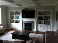 Room of the Day: Contrasts Catch the Eye in a Beachy Family Room