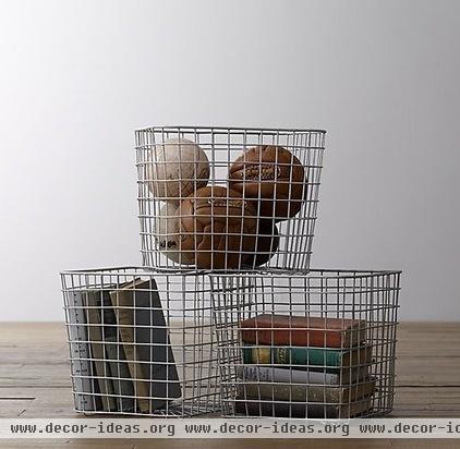 industrial baskets by Restoration Hardware Baby & Child