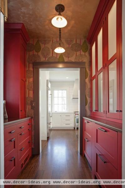 transitional hall by Pennville Custom Cabinetry