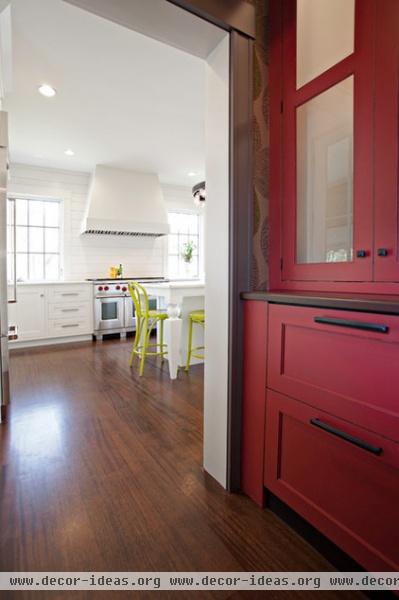 transitional kitchen by Pennville Custom Cabinetry