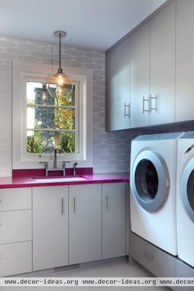 contemporary laundry room by Visbeen Architects