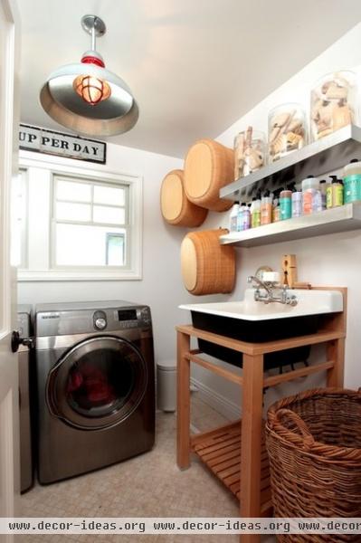 eclectic laundry room by Kelley & Company Home