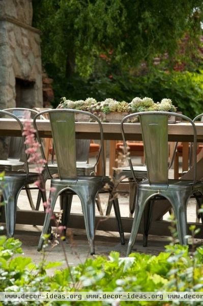 eclectic patio by Jessica Risko Smith Interior Design