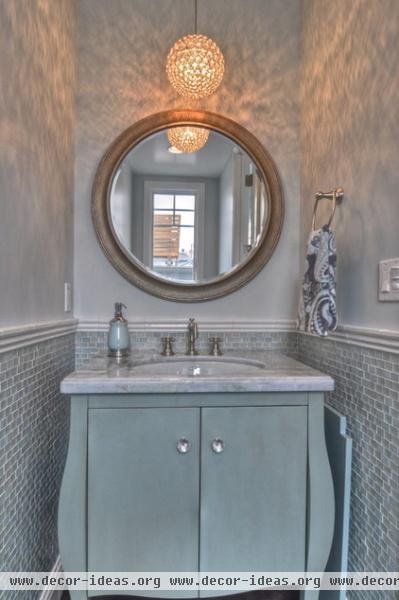 traditional powder room by LuAnn Development, Inc.