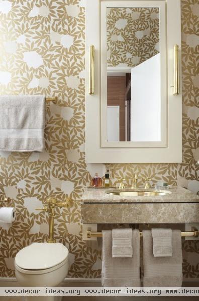 eclectic powder room by Jessica Lagrange