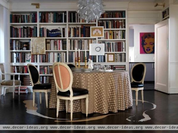 transitional dining room by Katie Lydon Interiors