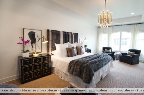 contemporary bedroom by Sally Wheat Interiors