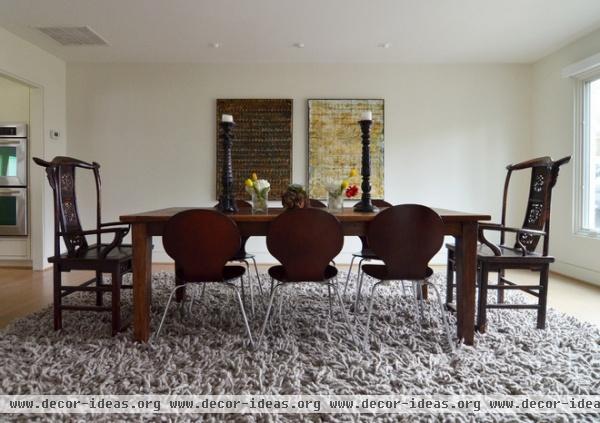 transitional dining room by Sarah Greenman