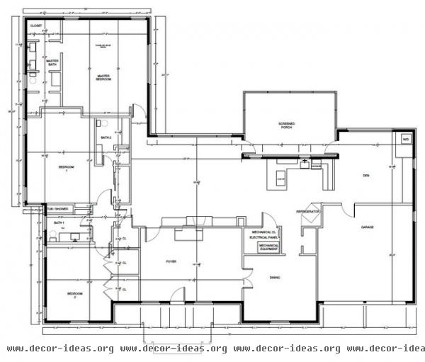 modern floor plan by Sarah Greenman