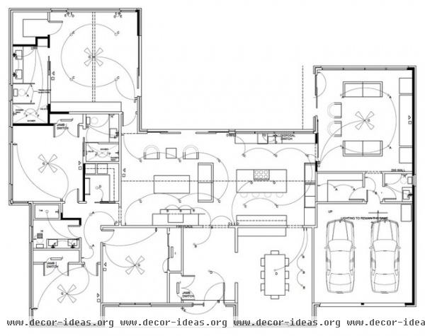 modern floor plan by Sarah Greenman