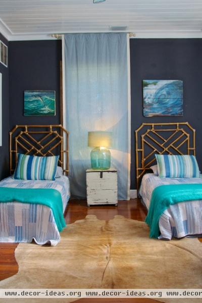 beach style bedroom by Starr Sanford Design