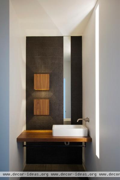 contemporary powder room by Hufft Projects