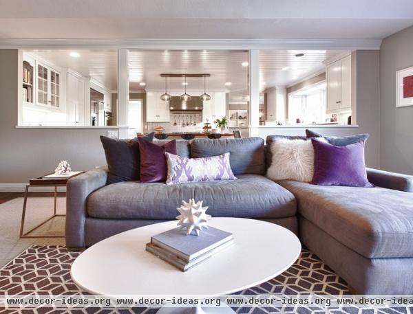 contemporary family room by Kriste Michelini Interiors