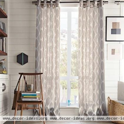 contemporary curtains by West Elm