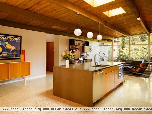 midcentury kitchen by risa boyer architecture