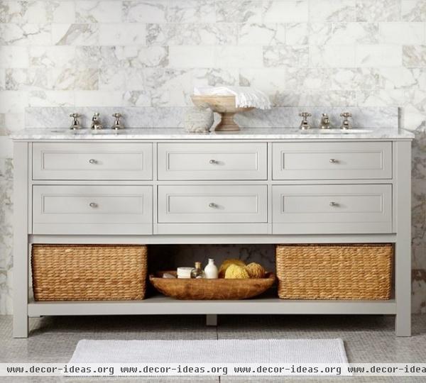 contemporary bathroom vanities and sink consoles by Pottery Barn