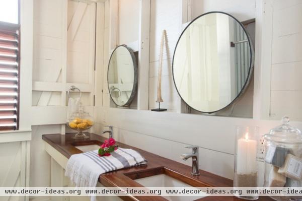 beach style bathroom by Starr Sanford Design